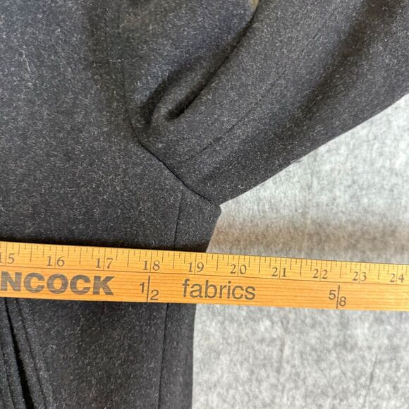 J Crew Womens L Double Breasted Wool Blend Pea Coat Gray Preppy Capsule Career - Picture 7 of 10